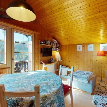 Beautiful Apartment For 4 People With A Splendid View Of Les Dents Du Midi Champoussin Exterior photo